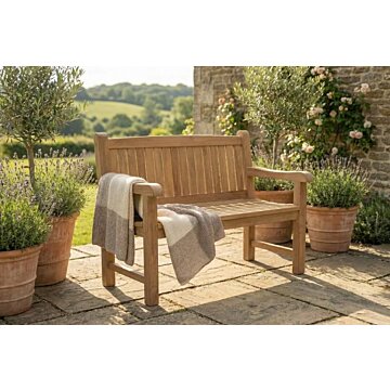 Balmoral Teak Tuinbank | 2 Persoons | 100 cm breed | FSC Teakhout