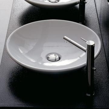 Blinq Ispra Aufsatzwaschbecken konvex flach 46cm