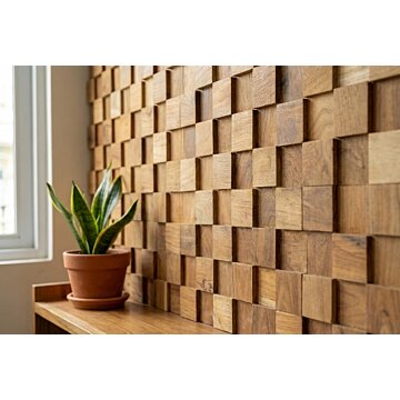 Block Naturel Teak wandpaneel 3 d 