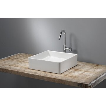 Blinq Ispra Aufsatzwaschtisch quadratisch 36x36cm weiß