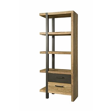 Lucca Boekenkast 77.5x40x190 | Links - TWR-FI0013L
