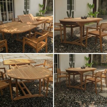 Tuintafel 200x300 uitschuifbaar teakhout FSC XXL