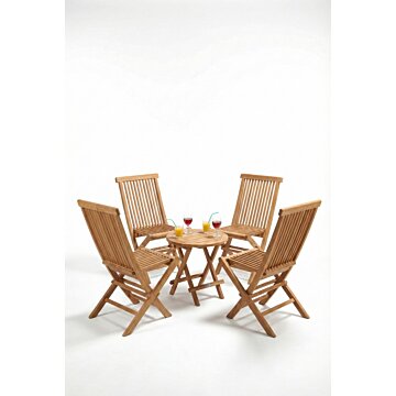 Teakea Cozy Tuinset (4 Stoelen + Tafel)