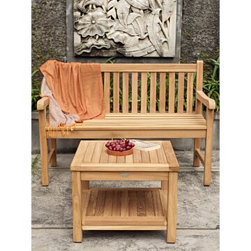 Windsor Teak Tuinbank 130 cm - Stijlvolle en Duurzame Buitenbank | Teakea