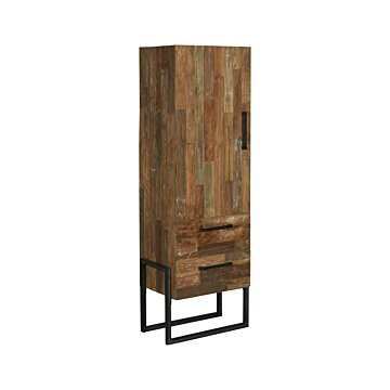 Potenza Cabinet 1 deur Greep rechts |  2 laden | 66x45x190 - TWR-PF0102