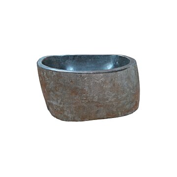 Natuurstenen Waskom Riviersteen 32 x 31 x 15 cm Natuurstenen Waskom Riviersteen 32 x 31 x 15 cm