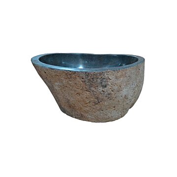 Natuurstenen Waskom Riviersteen 35 x 28 x 16 cm Natuurstenen Waskom Riviersteen 35 x 28 x 16 cm