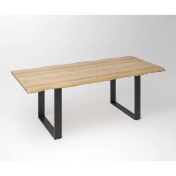 Eiken Boomstam Eettafel | Slab Edged-U Exclusive