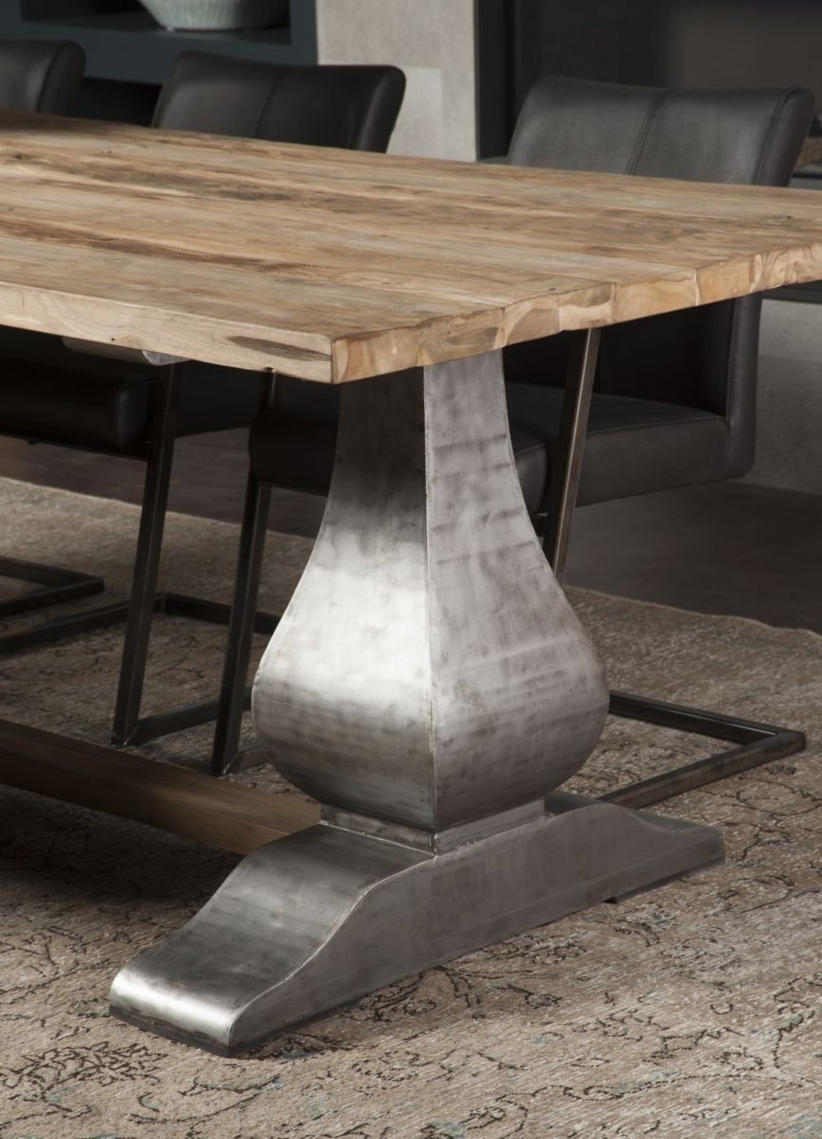 Prato | Industriële Teak Kloostertafel | 200x100x78 - TWR-PF0090 - alternate view