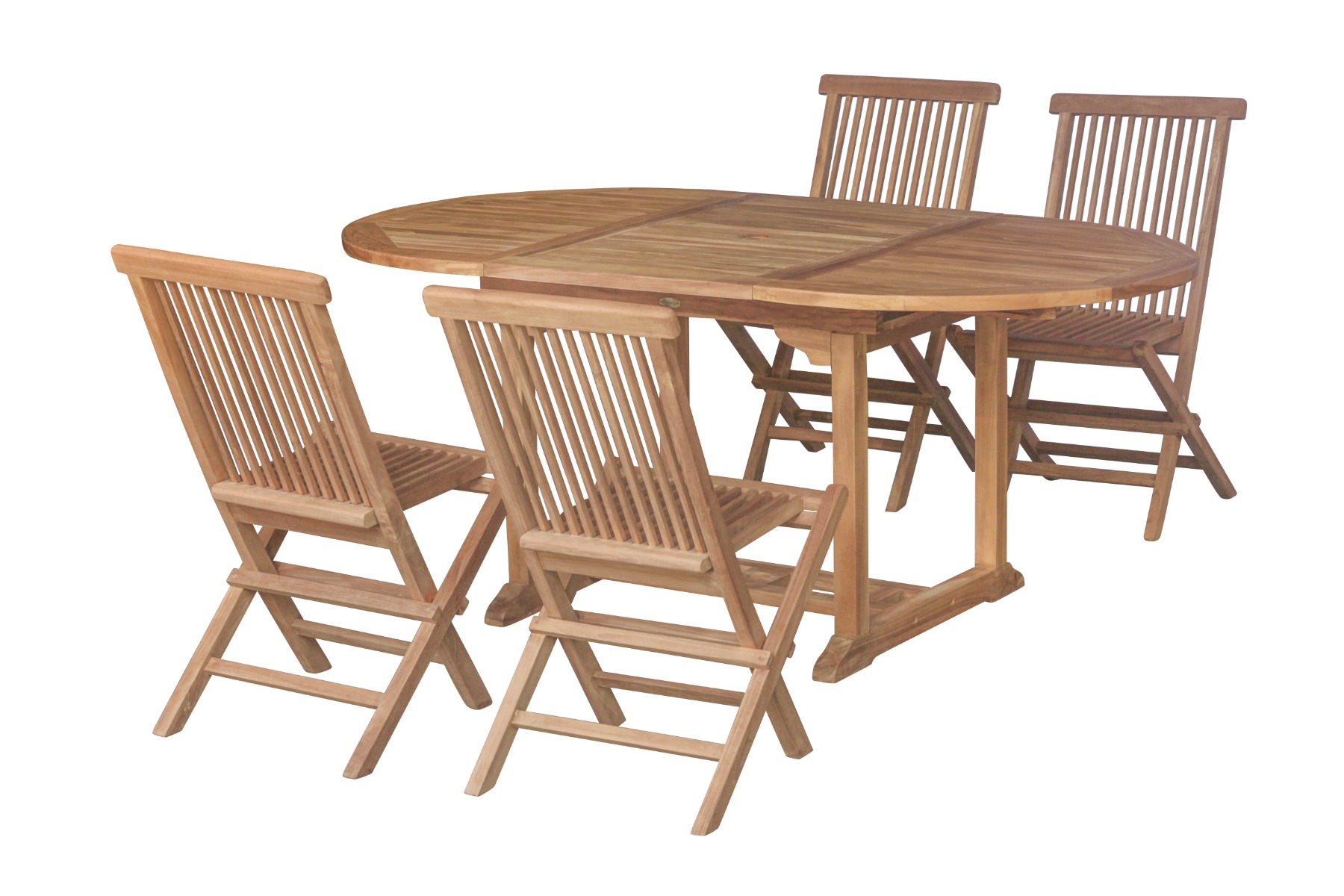 FSC Teakhouten Tuinset Tenerif | Ovale Uitschuiftafel 120-180 cm | Teakea - alternate view