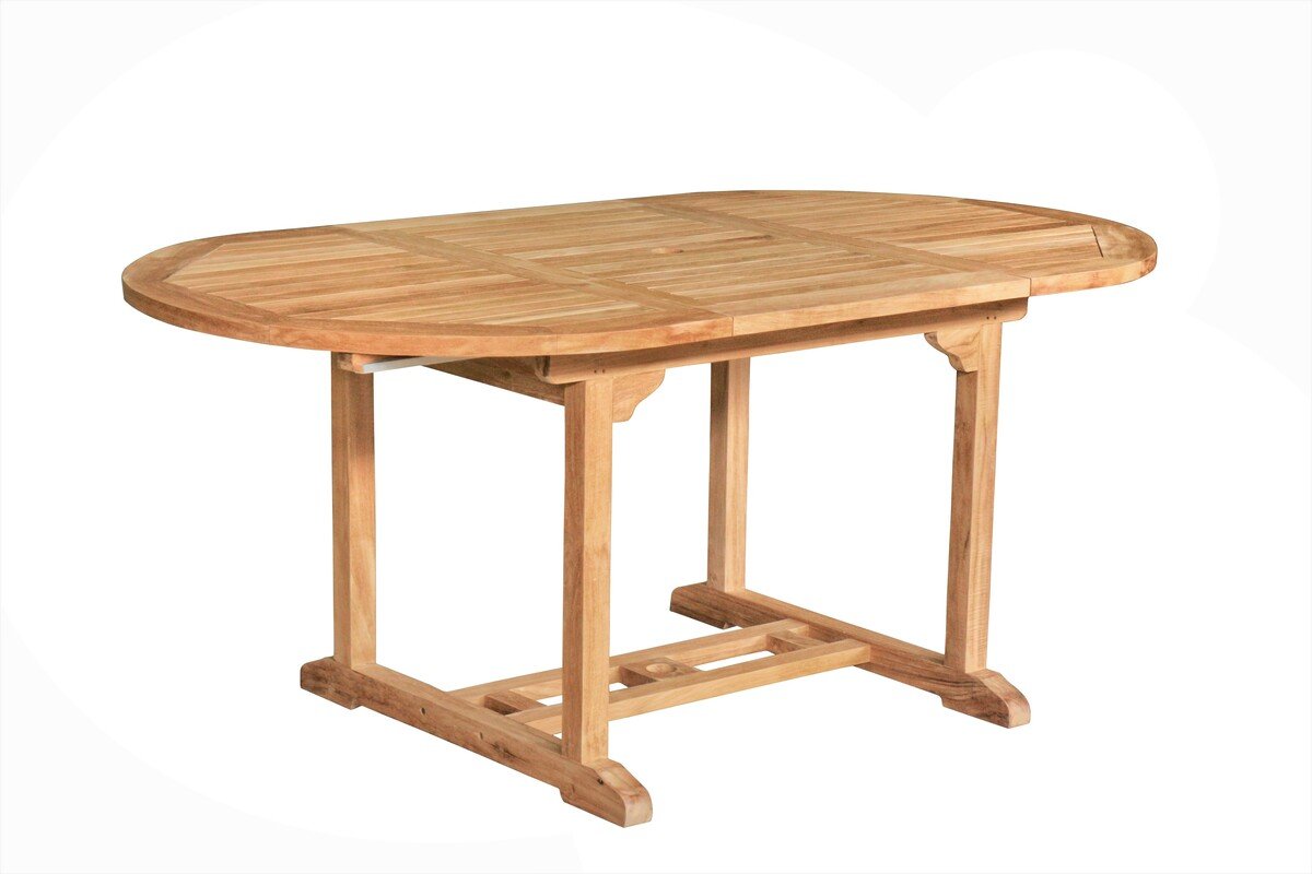 Deze veelzijdige ovale tuintafel van massief teakhout transformeert moeiteloos van een compacte 120 cm tafel naar een ruime 180 cm eettafel, perfect voor elke gelegenheid. Met een breedte van 100 cm biedt de tafel volop ruimte voor uitgebreid dineren in e - view 3