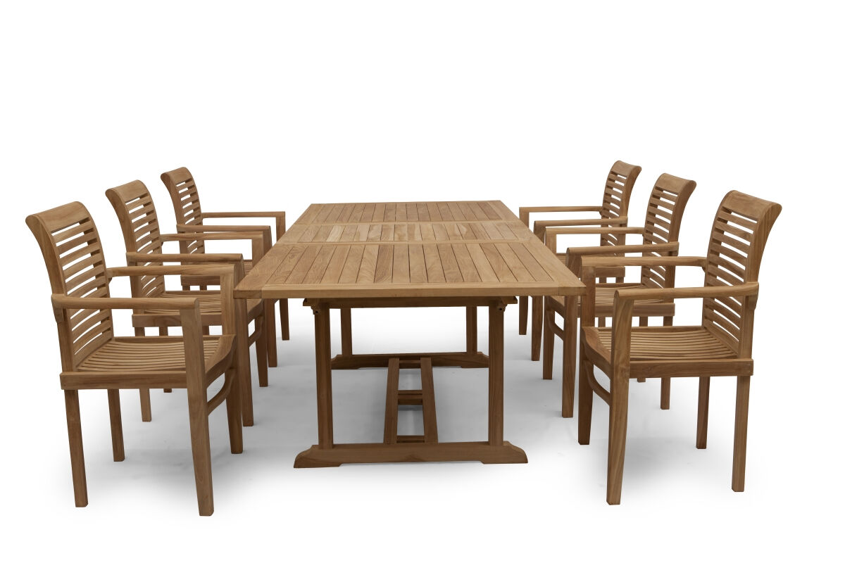 Stacker stapelbare tuinstoelen met uitschuifbare tuintafel  - view 3