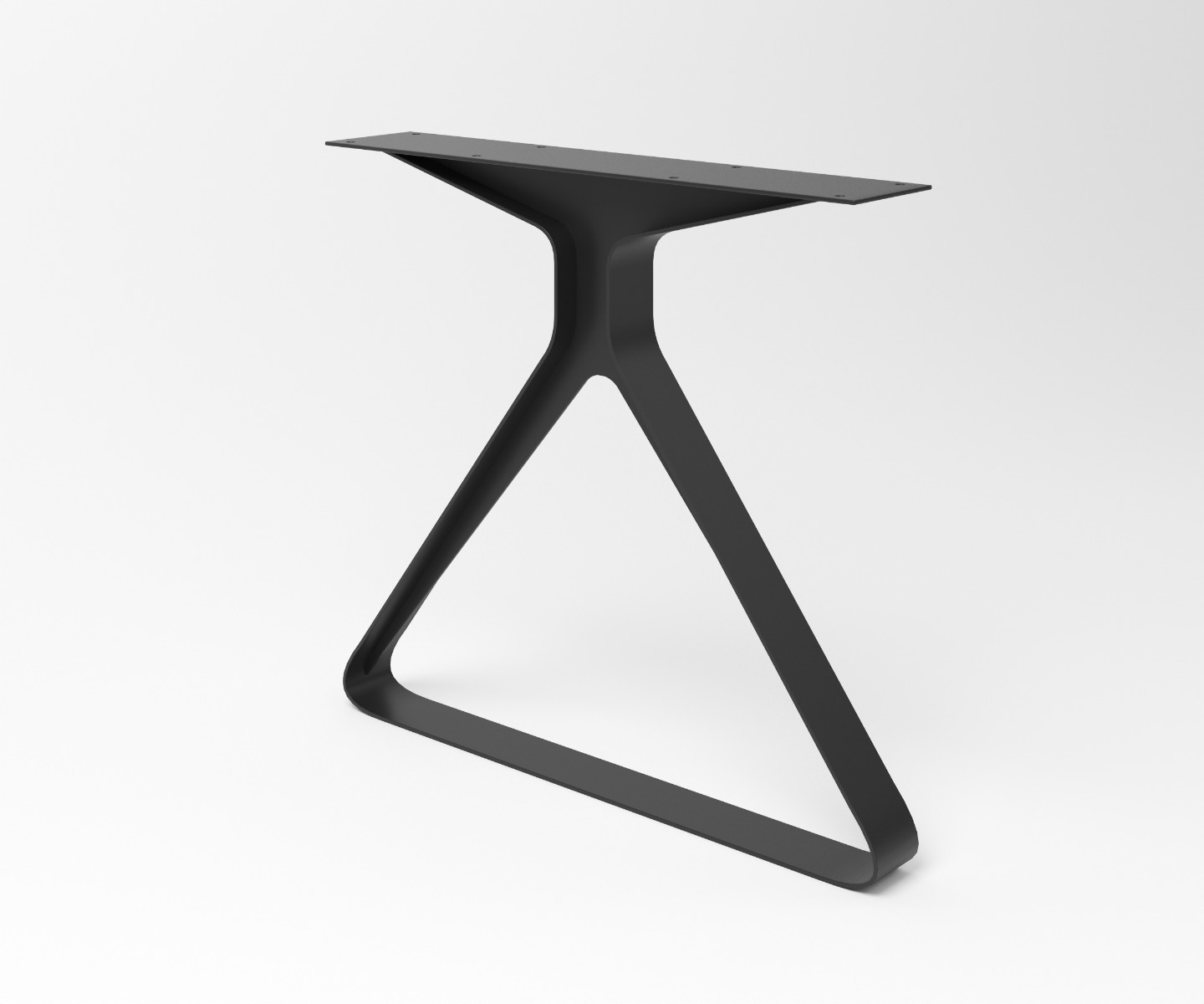 Notenhouten eettafel met Triangle Stalen tafelpoten - view 4