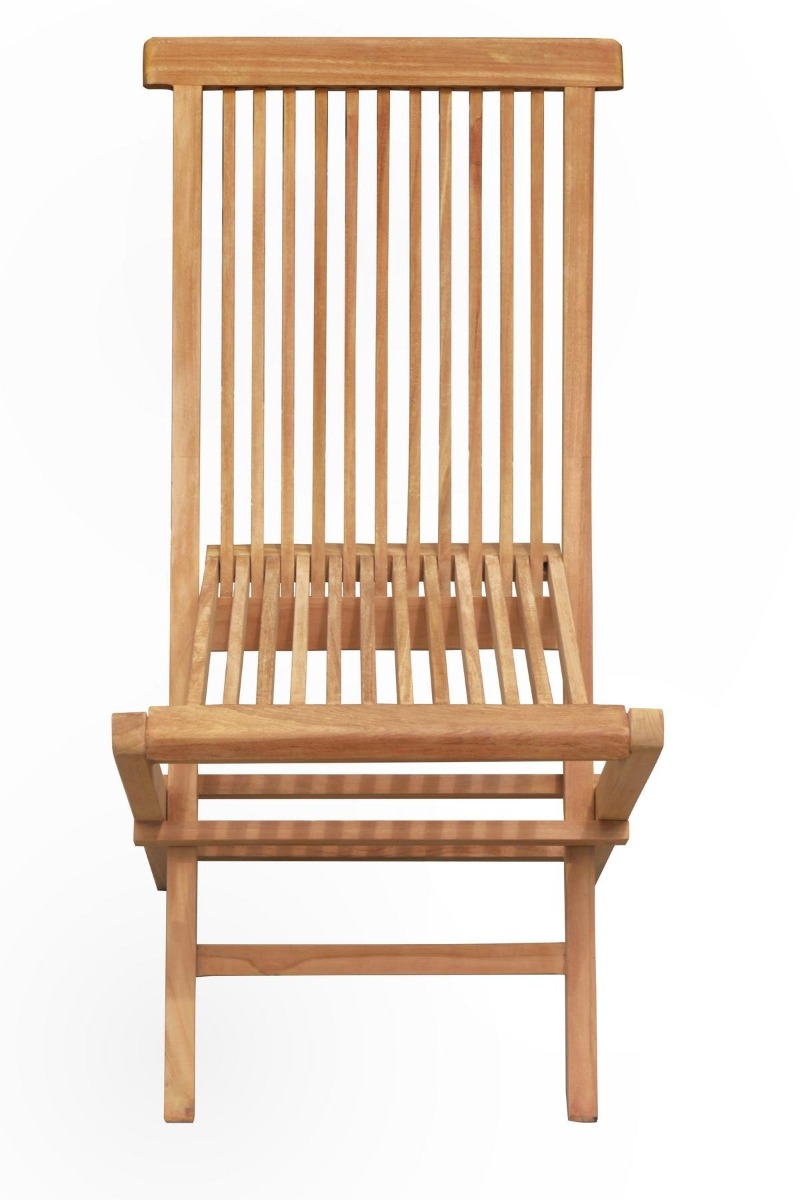 Inklapbare Teakhouten Tuinstoelen | set van Twee  - view 4