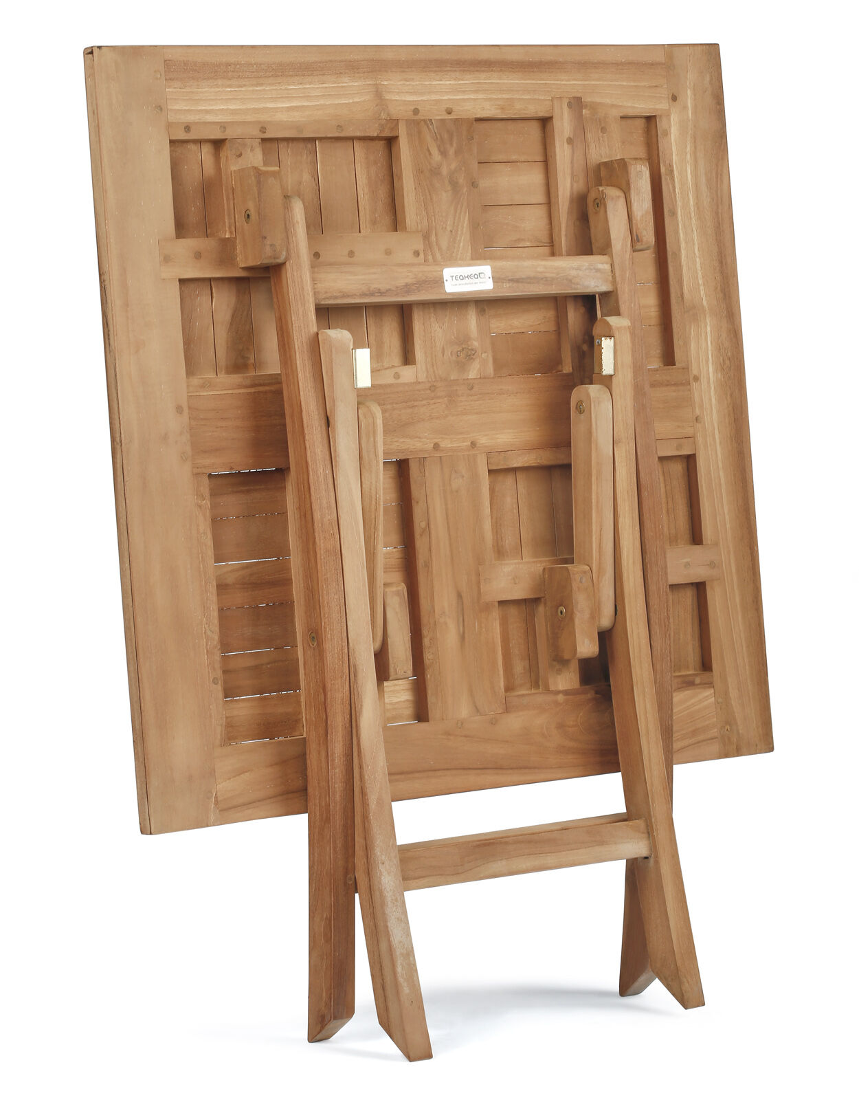 Teak Houten Klaptafel | 80x80x75 | Inklapbare Tuintafel - view 4