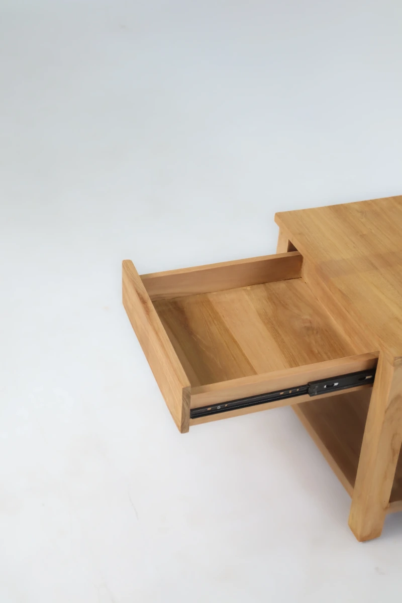 Salontafel teak met lade 50x50x45 Cube Teakea - view 4