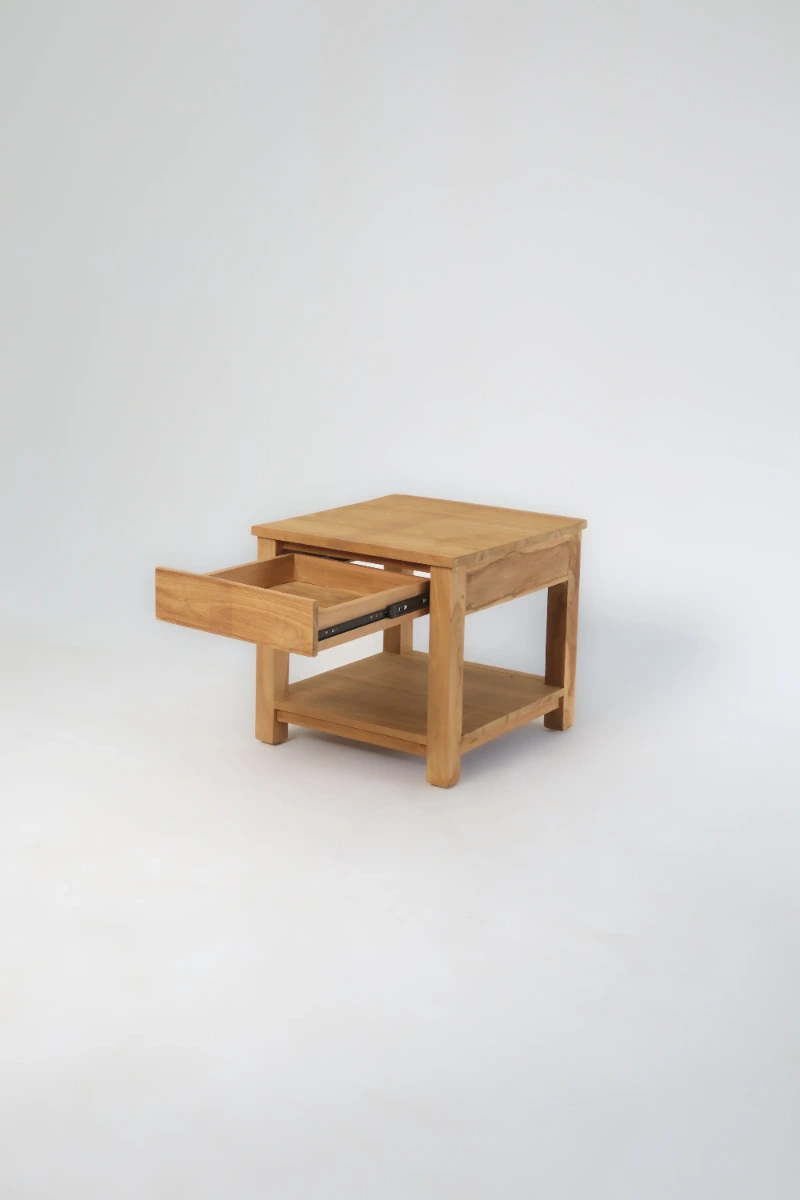 Salontafel teak met lade 50x50x45 Cube Teakea - alternate view