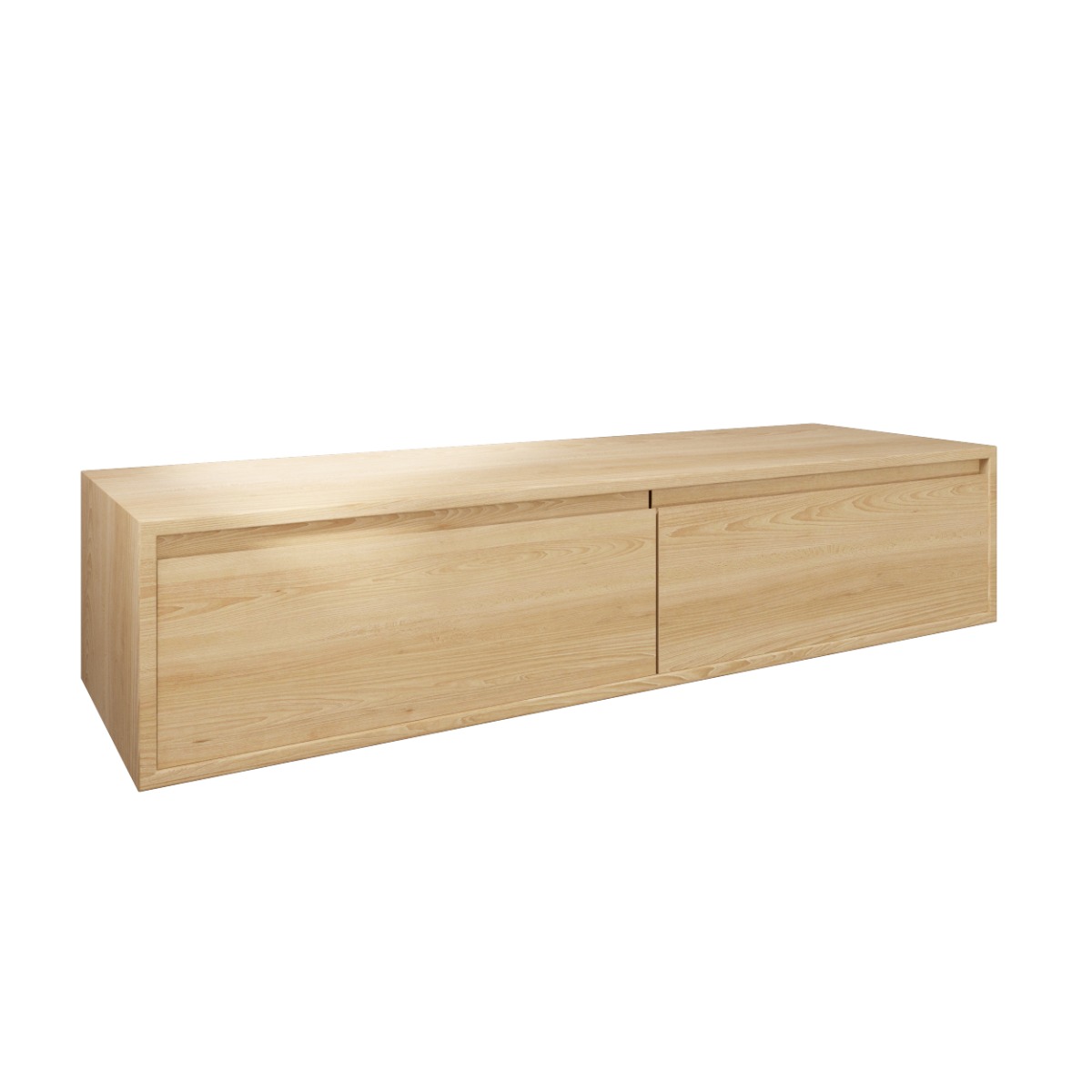 Freya | Massief Eikenhouten Badmeubel | Zwevend | Meerdere maten - Freya | Massief Eikenhouten Badmeubel | Zwevend | Meerdere maten - alternate view