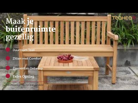 Windsor Teak Tuinbank 130 cm - Stijlvolle en Duurzame Buitenbank | Teakea - view 4