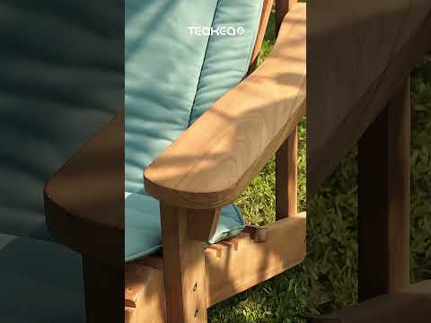 Adirondack Loungestoel met voetenbank - Bearchair tuinstoel - view 3