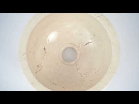 Wit Marmeren Fontein Waskom 20x12cm - Toilet Waskom klein | Teakea - alternate view