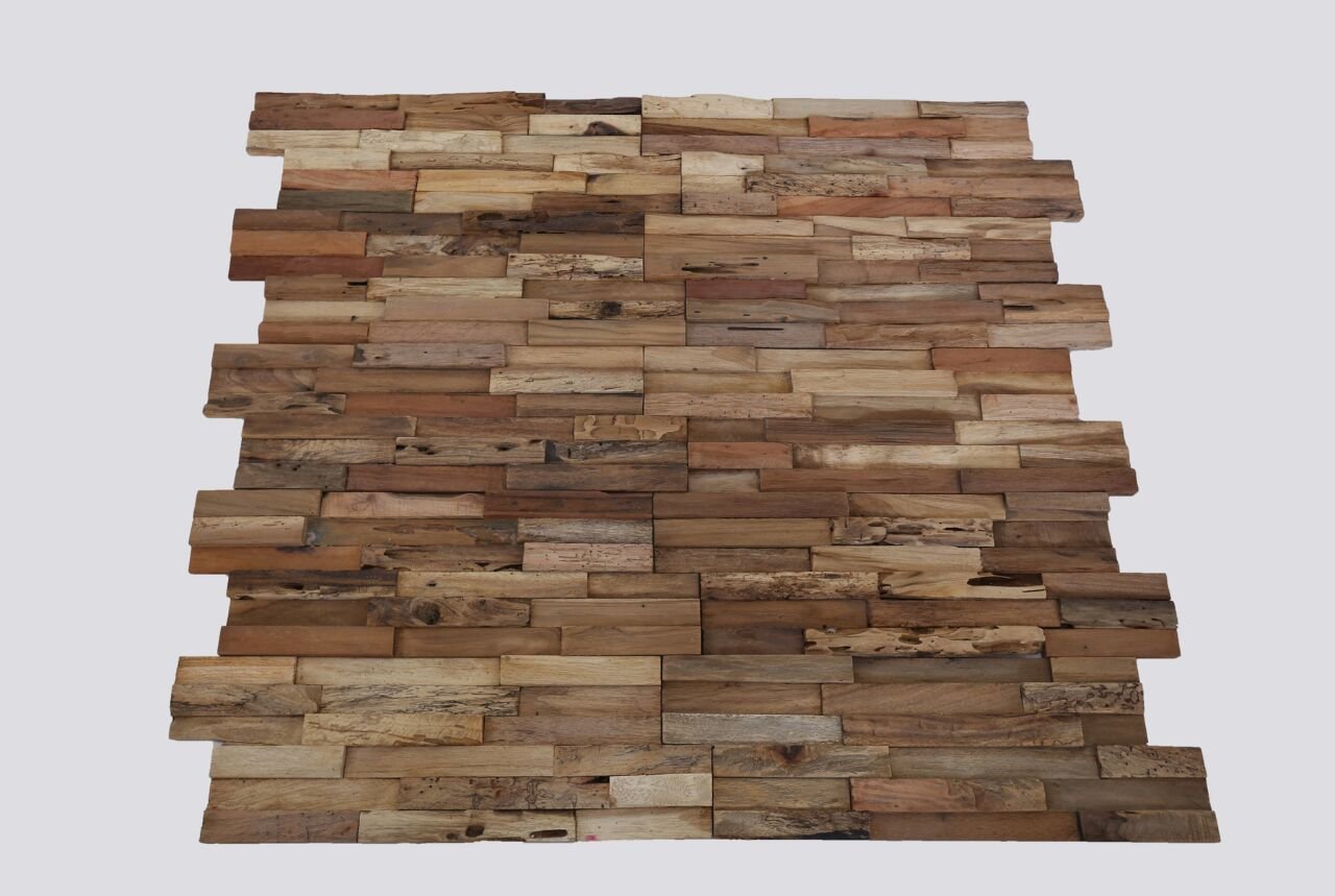 Teak plakhout | Rustiek | 18x49.5x2 - DEV-WC-RN - view 3
