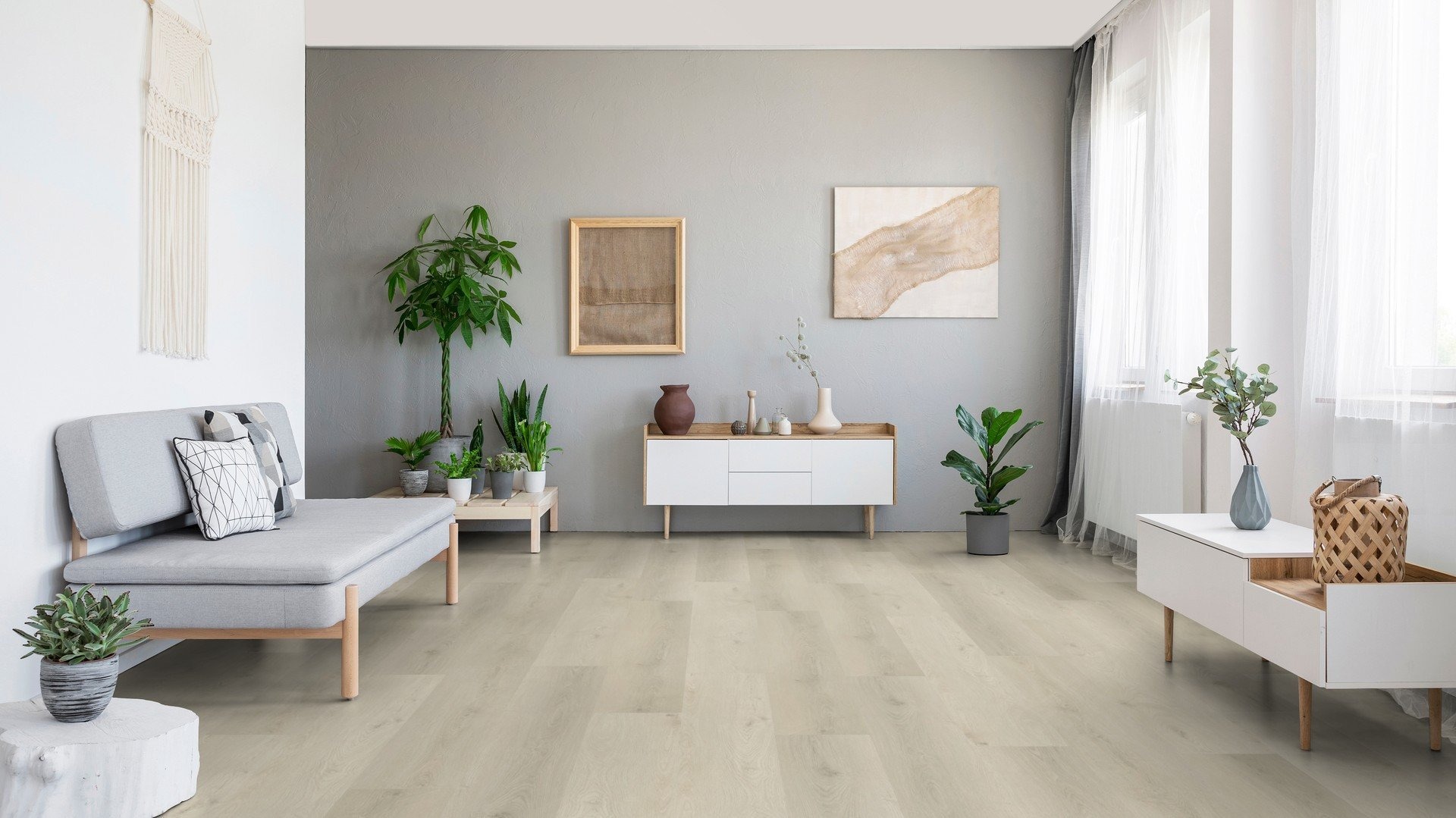 Bobeau Nakuru klik PVC 23x184cm akoestisch - Ivoor - view 3