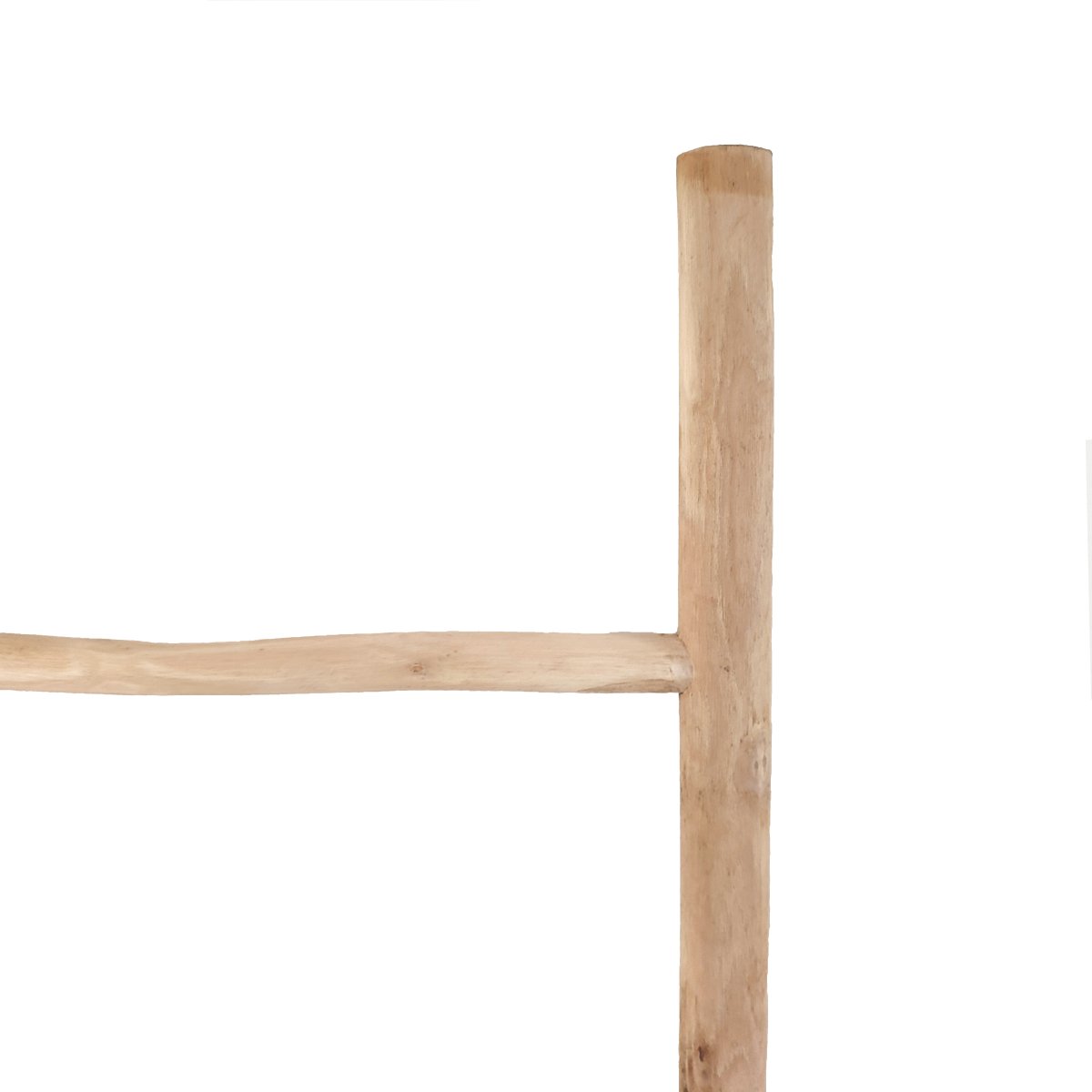 Teakhouten decoratie ladder | Naturel Eiken-Look| 50x5x150 - Decoratieladder-Eiken-Naturel-150-50-1 - view 3
