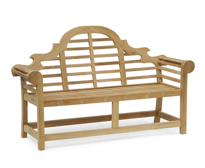 Marlboro teakhouten tuinbank van massief teak, drie-persoons bank met een breedte van 160 cm - view 4