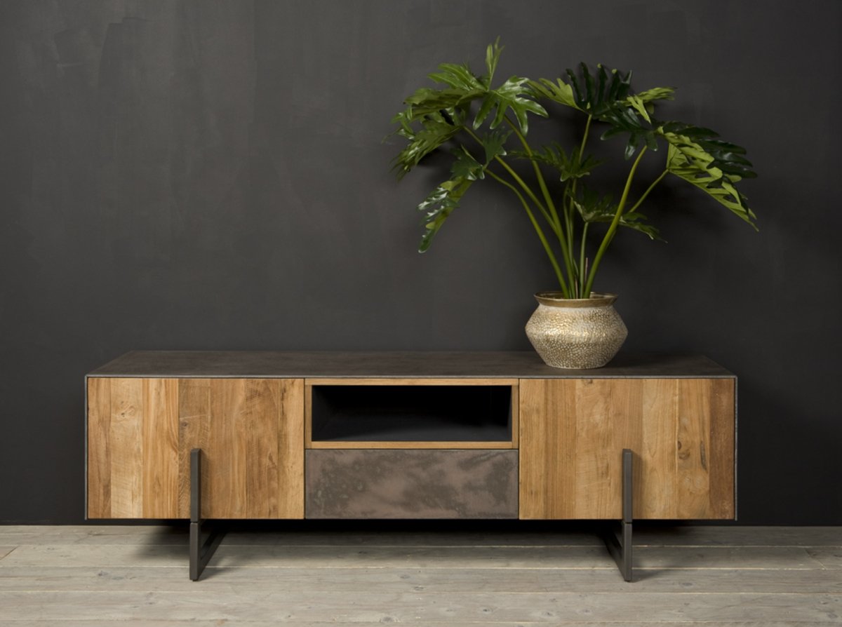 Ora TV Meubel | 2 Deuren | 1 Lade | 167x45x53 - TWR-MX0033 - alternate view