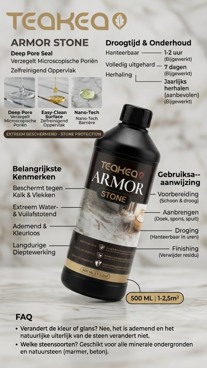 Teakea Armor Stone — Nano-Coating voor Marmer & Natuursteen - view 3