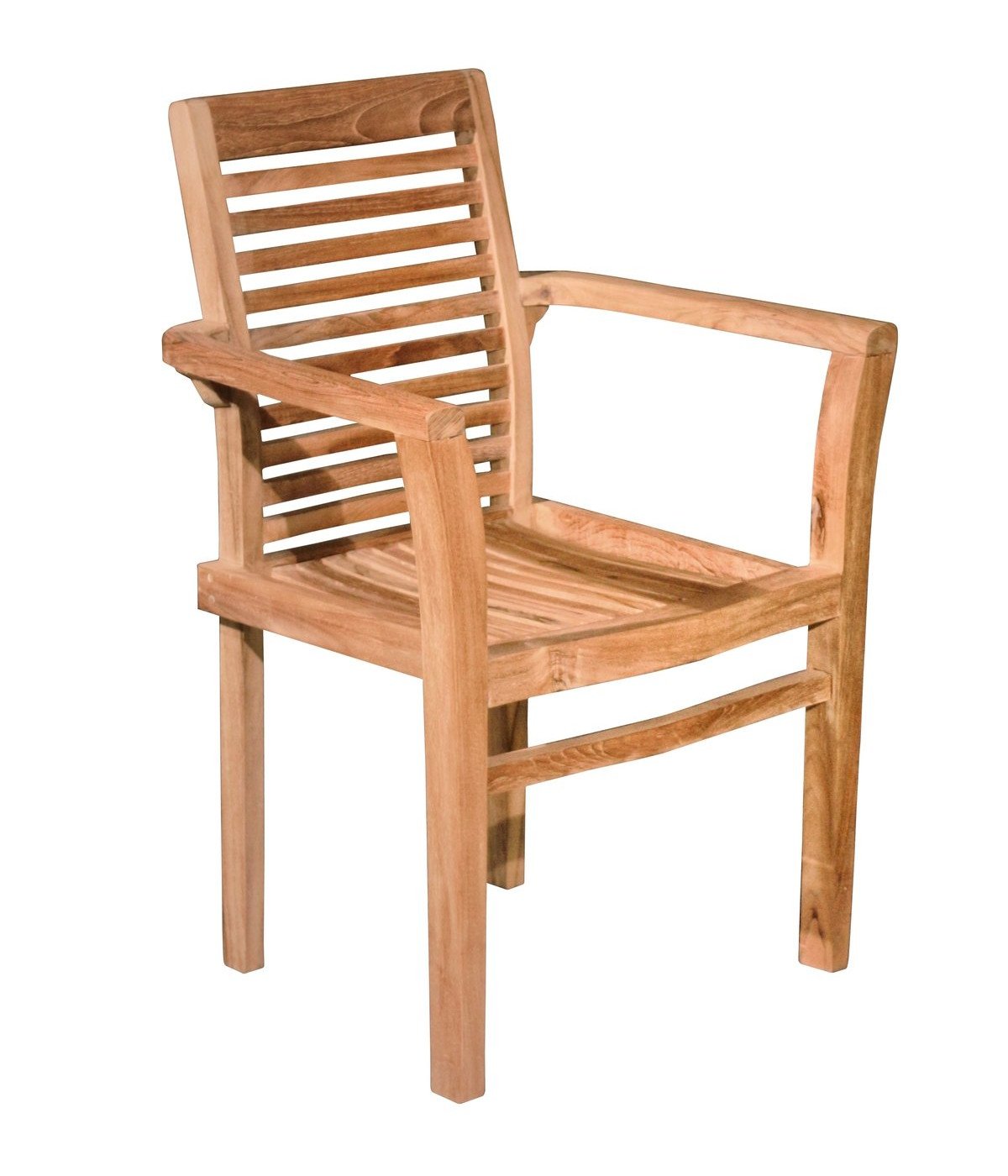 Stapelbare teak tuinstoel Stacker van massief teakhout, praktische stoel voor buitengebruik - alternate view