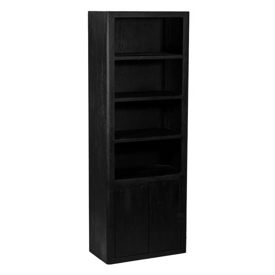 Tenna Boekenkast 80 cm van natuurlijk hout met meerdere planken in modern interieur - alternate view