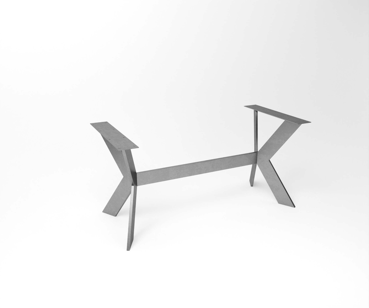 Boomstafeltafel met RVS onderstel tafelframe - view 4