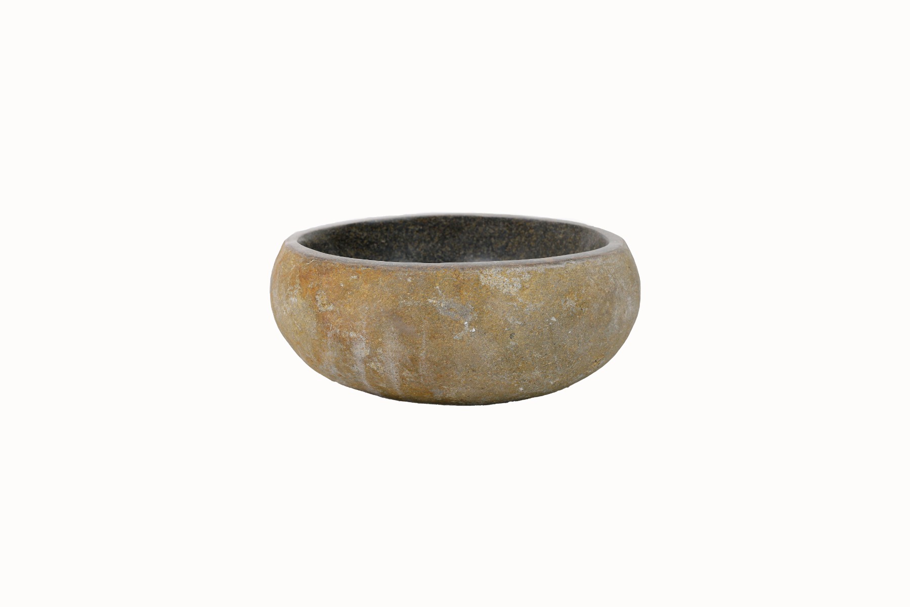 Rivierstenen fontein waskom Teakea 27x21x12 cm - natuurlijk, compact en elegant badkamerdesign. - view 3 Rivierstenen fontein waskom Teakea 27x21x12 cm - natuurlijk, compact en elegant badkamerdesign. - view 3