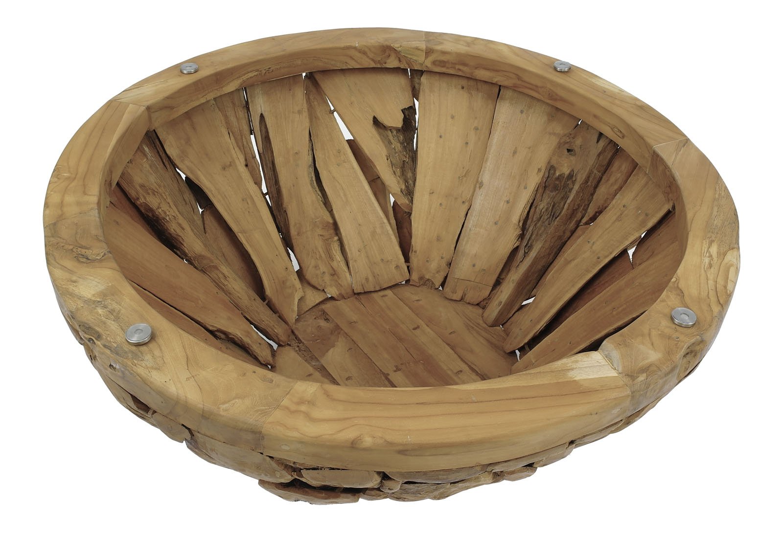 ROOT | Teak Wortel Salontafel met glas | Rond | 110x45 - DEV-ROOT-CT-BOWL-100-45 - view 4