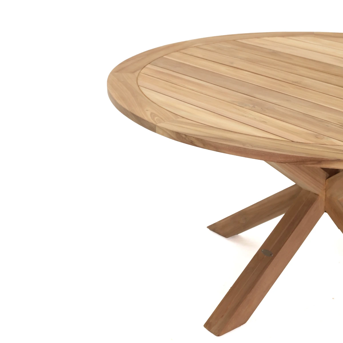 Teakhouten Tuintafel Matrix van 120 cm met robuuste teakhouten middenpoot,  - view 4