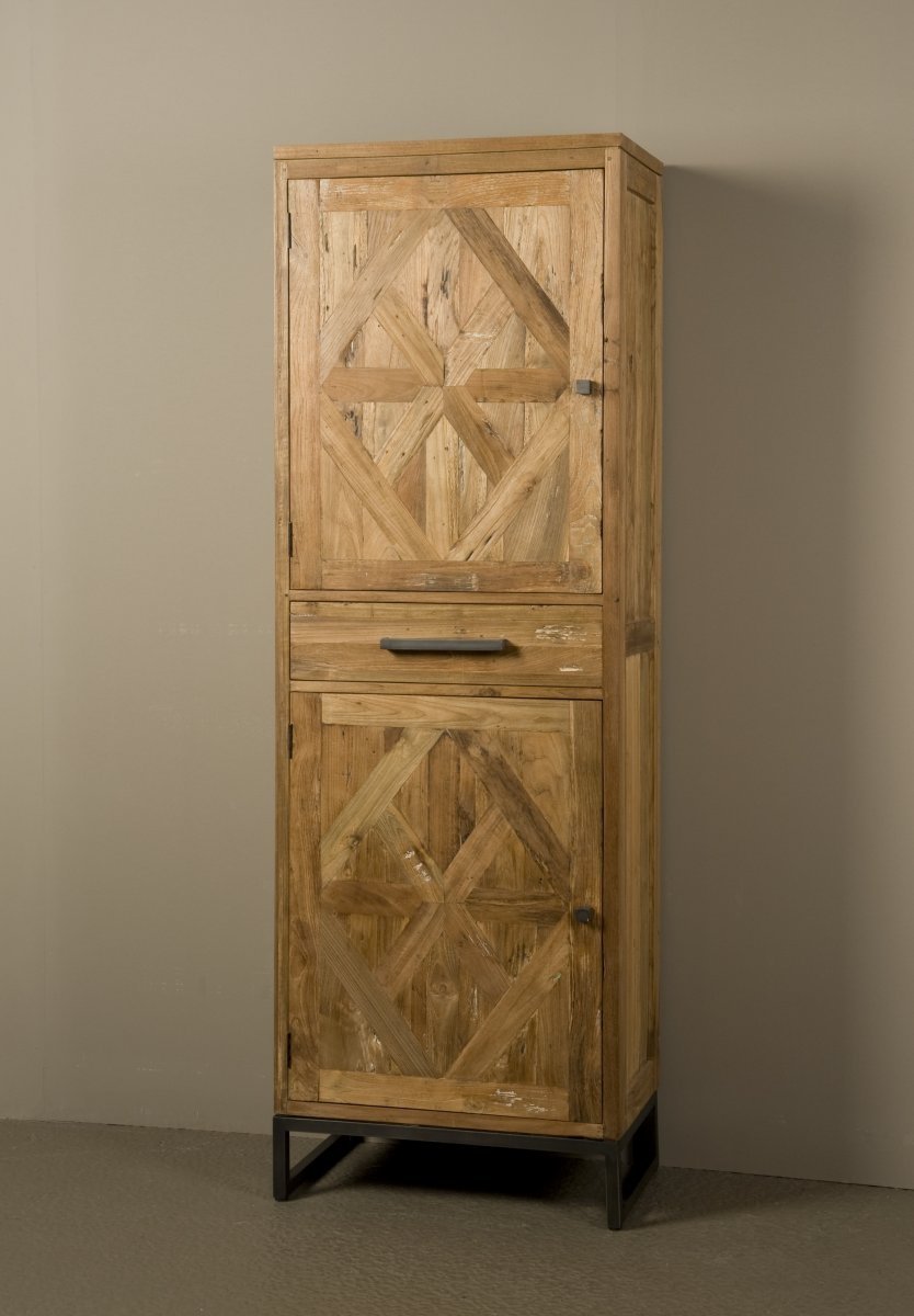 Mascio Cabinet 2 deurs - 1 lade |  65x40x195 - TWR-KL0222 - alternate view
