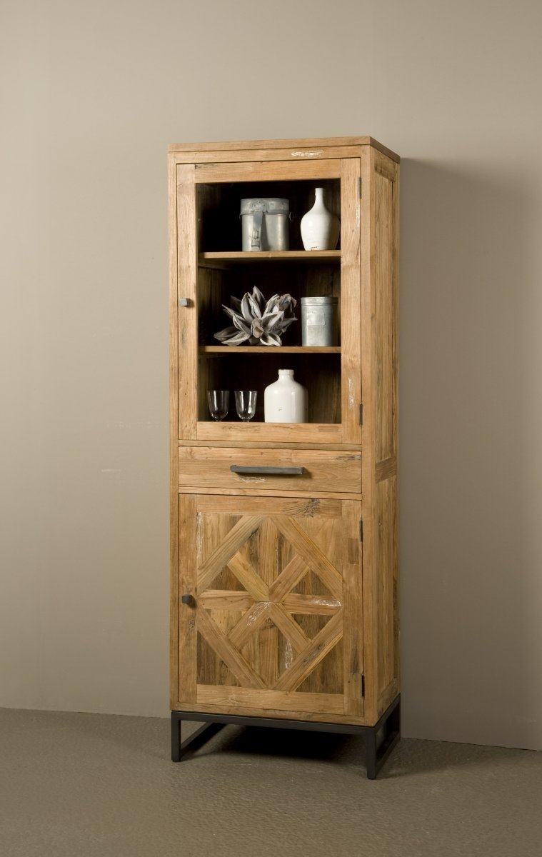 Mascio Cabinet 2 deurs - 1 lade | 65x40x195 - TWR-KL0224 - alternate view