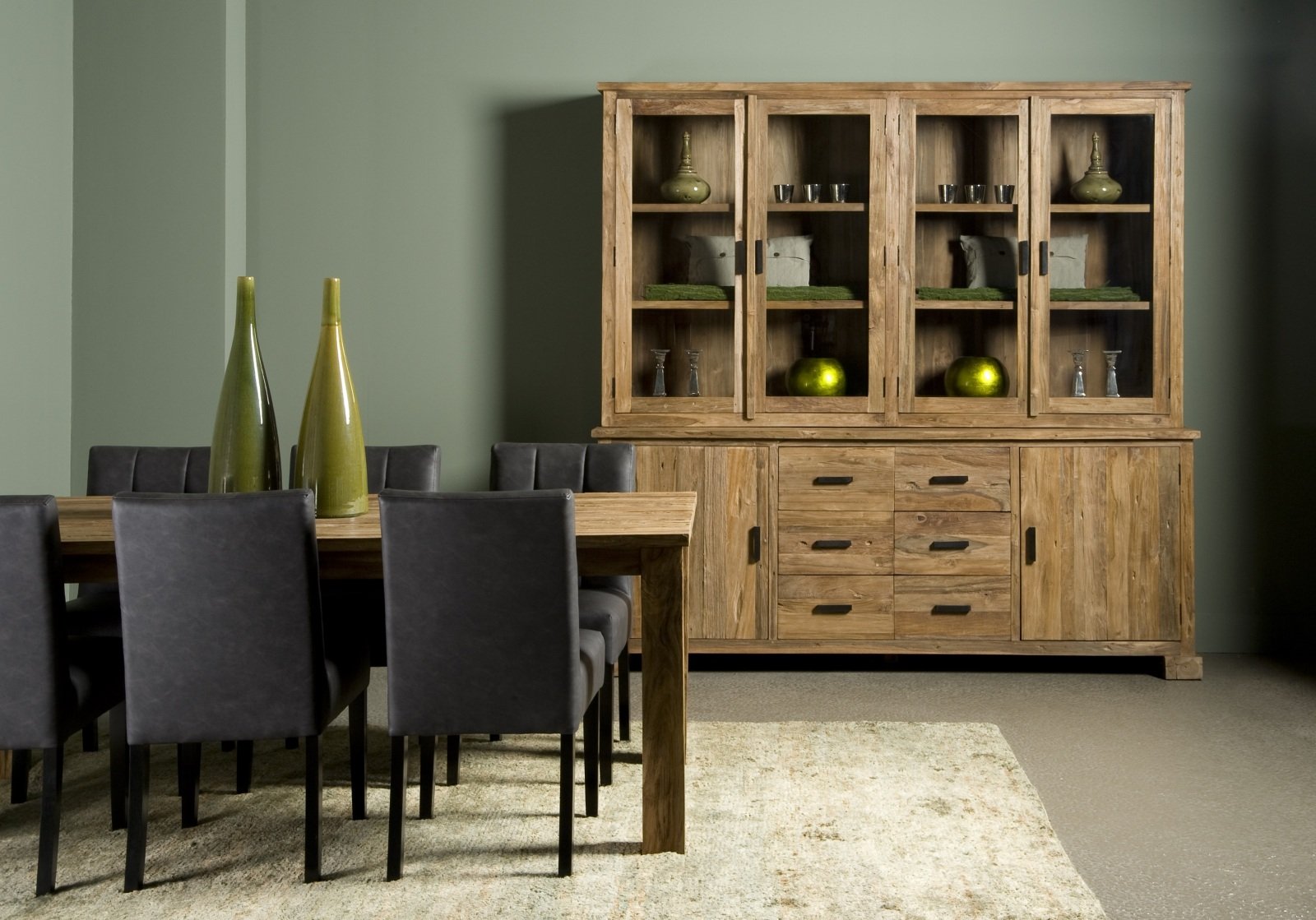 Lorenzo | Teak Buffetkast | 220x50/35x220 - TWR-SS0861 - view 3