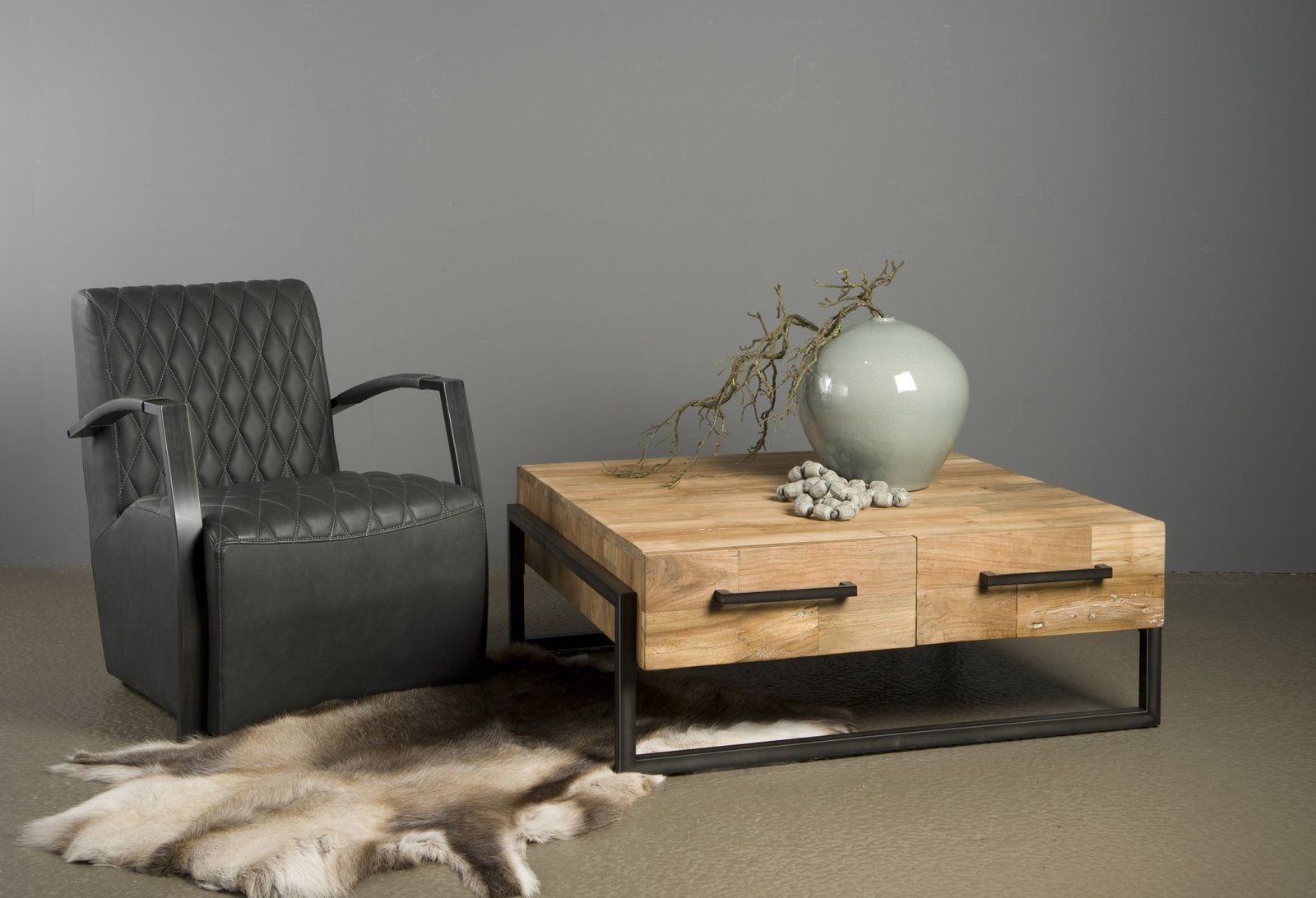 Potenza Salontafel 4 Laden | 106x100x45 - TWR-PF0108 - alternate view
