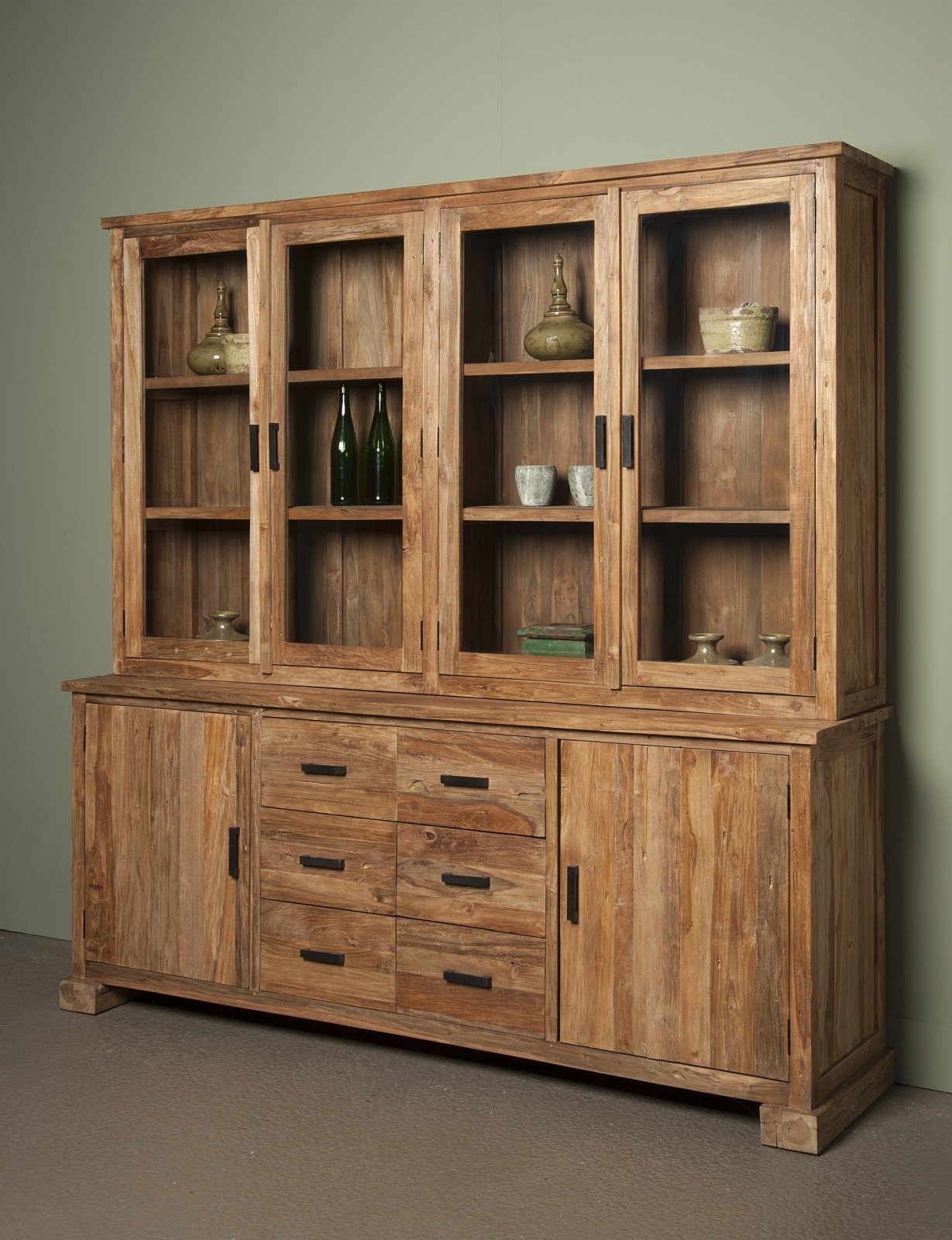 Lorenzo | Teak Buffetkast | 220x50/35x220 - TWR-SS0861 - alternate view