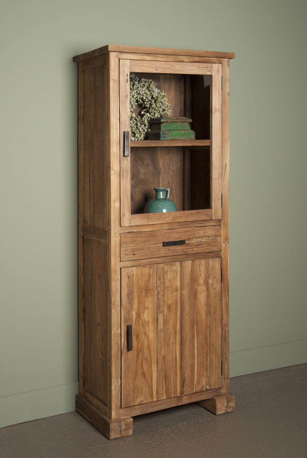 Lorenzo | Teak Vitrinekast | 75x40x190 - TWR-SS0862 - alternate view