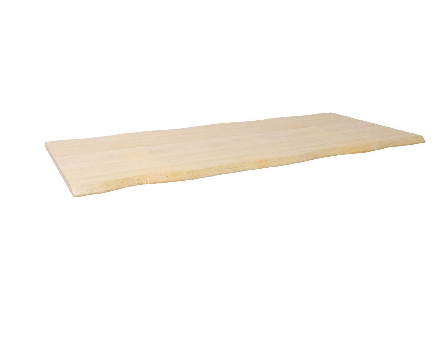 Boomtafel Eiken Tafel met Plaatstaal Frame onderstel - alternate view