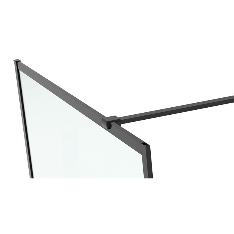 Van Rijn Products ST04KP Ducha a ras de suelo 120cm con marco negro - view 4