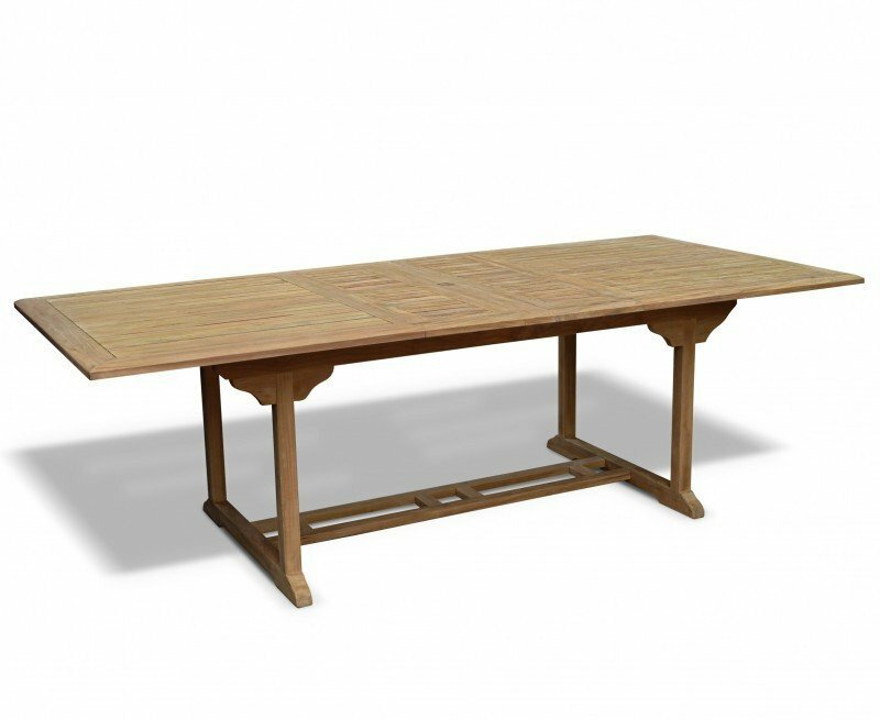 Teakhouten Tuinset Pile - Uitschuifbare Tuintafel 150-200cm - Inclusief 6 Stapelbare Stoelen - alternate view