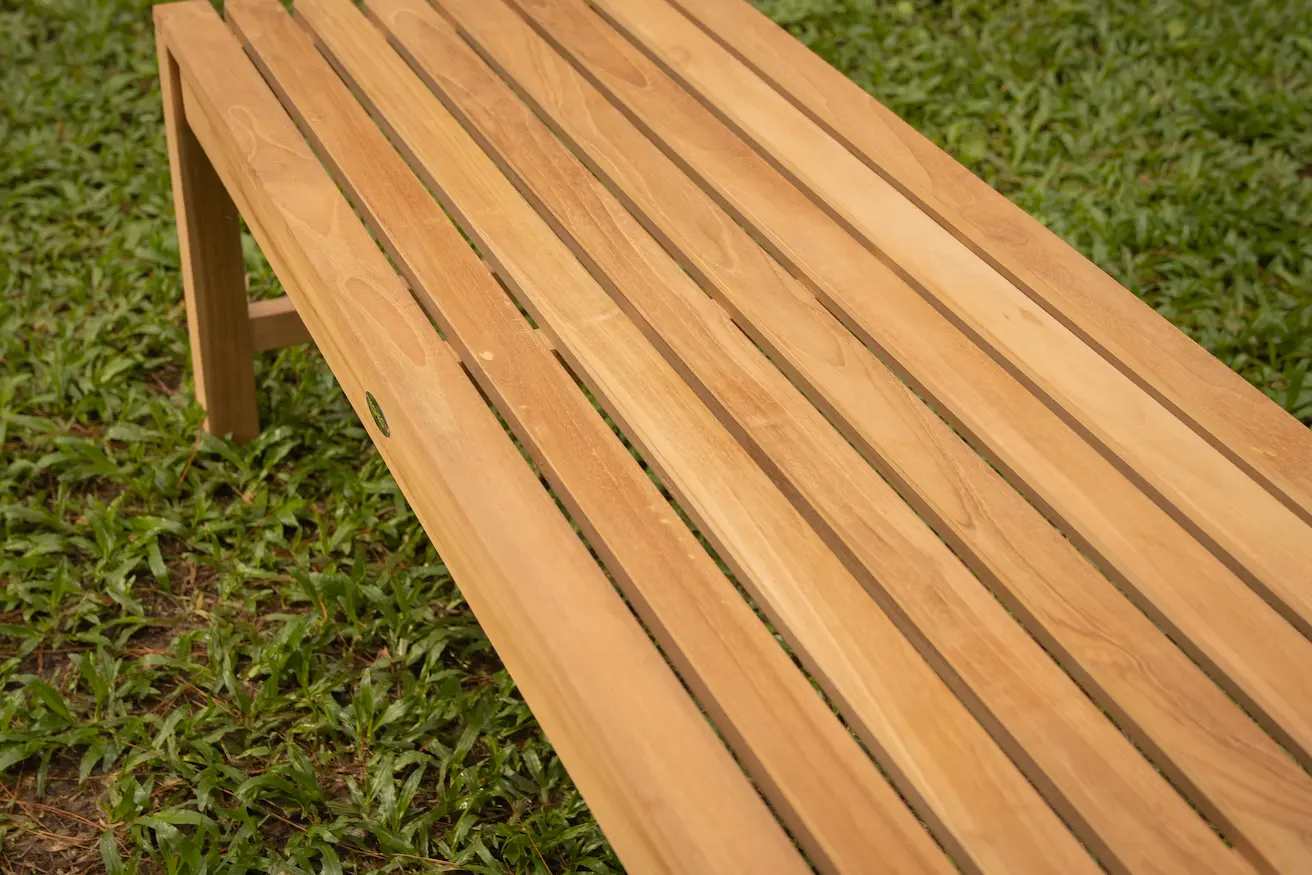 Slater | Teak Tennisbank - 150x46x45 - SB037 - alternate view