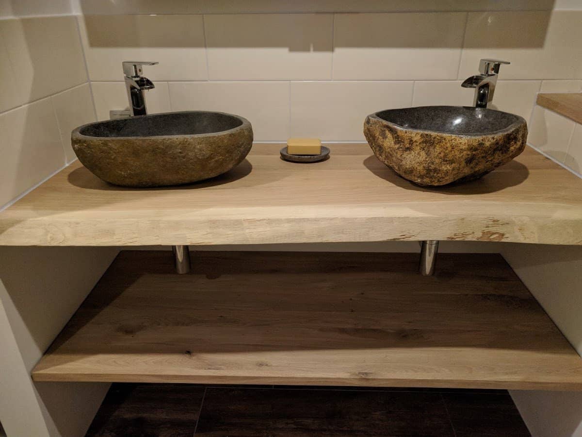 Eiken Boomstam Wastafelblad | 40-300x50x4.5 - view 4