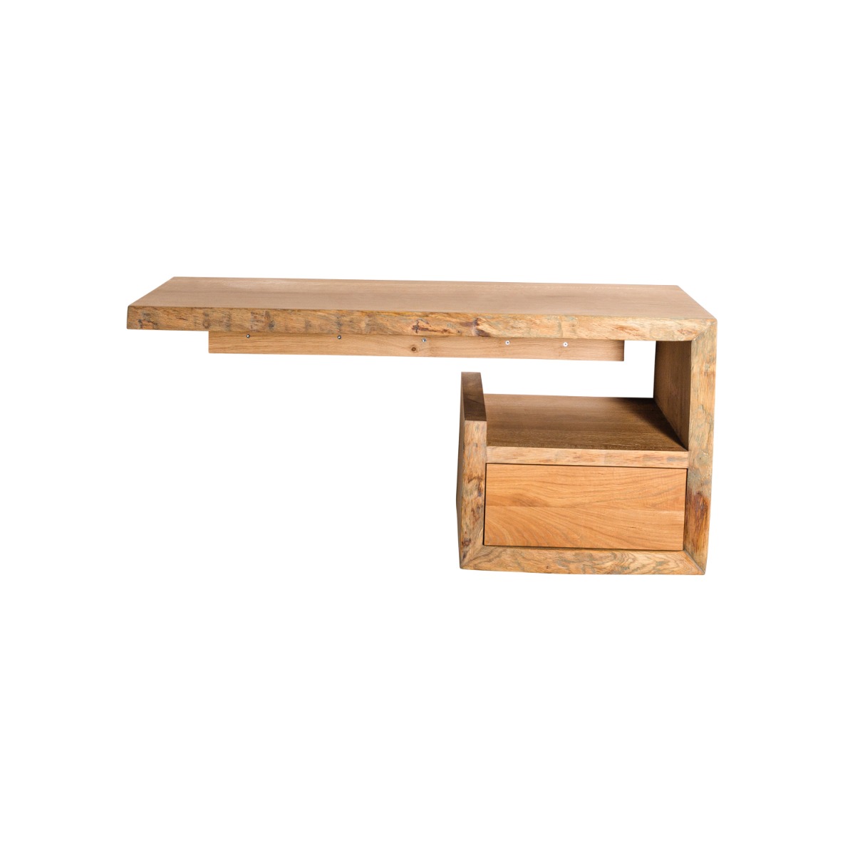 Eiken boomstam badmeubel massief hout - view 3