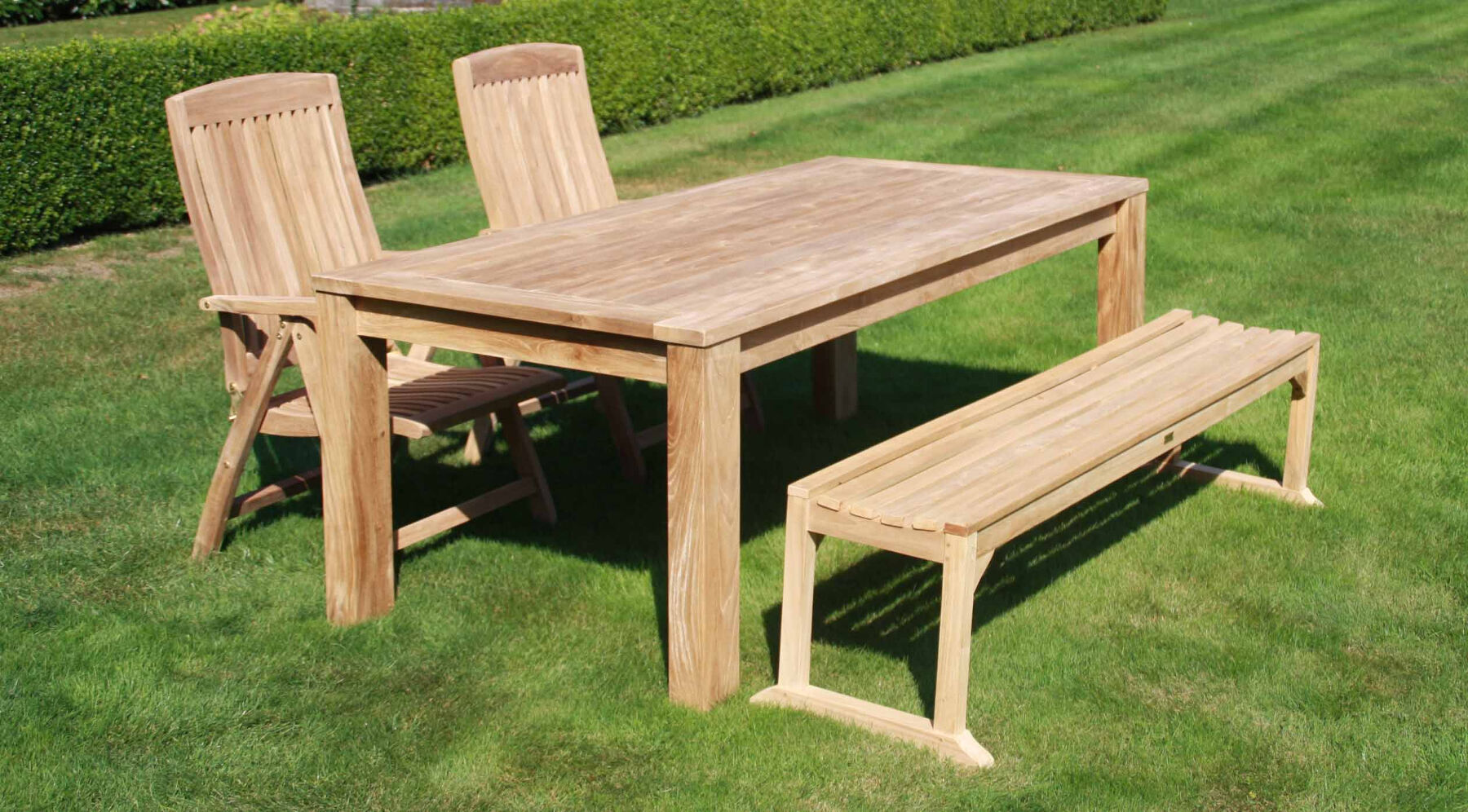 Teak Tuintafel | 200x95x76 - tuintafel200x90 - view 3